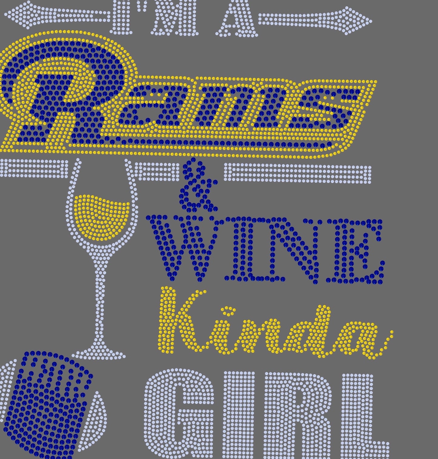 Rams & WINE KINDA GIRL BLING TRANSFERS