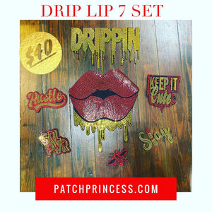 DRIPPIN LIPS 7 PATCH SET