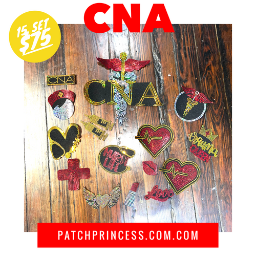 CNA NURSE JACKET BAG 16 PATCH SET