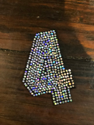 NUMBER 4 Bling Patch