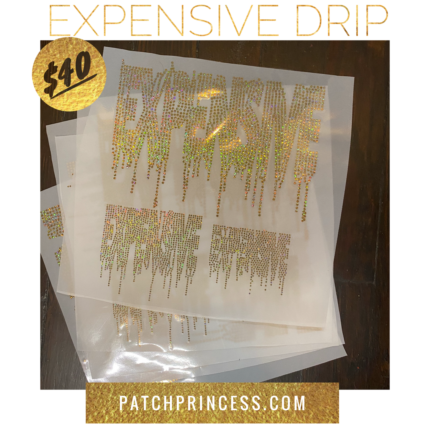 EXPENSIVE DRIP BLING TRANSFERS