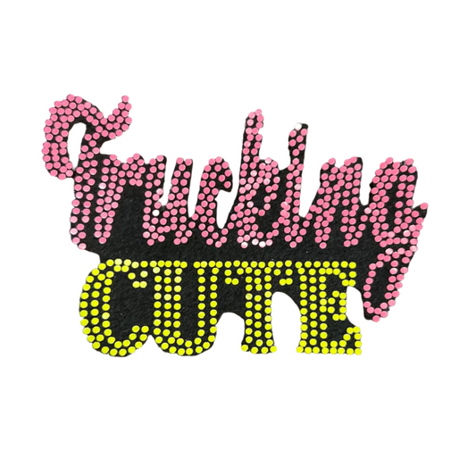 Trucking Cute - Iron-on Spangle Bling Patch