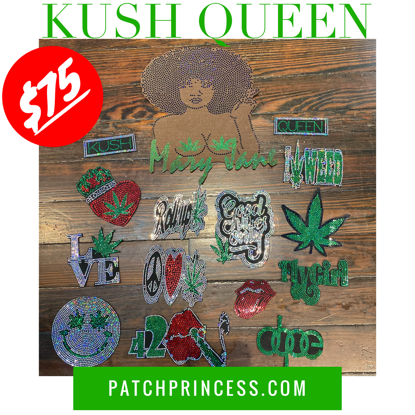 KUSH QUEEN PATCH SET