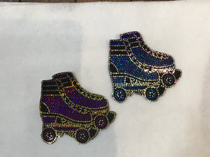 ROLLER SKATES BLING PATCH