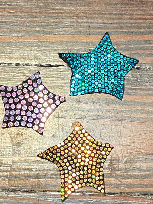 3 Mini Stars BLING PATCH