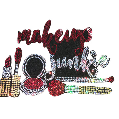 Makeup Junkie - Iron-on Bling Patch