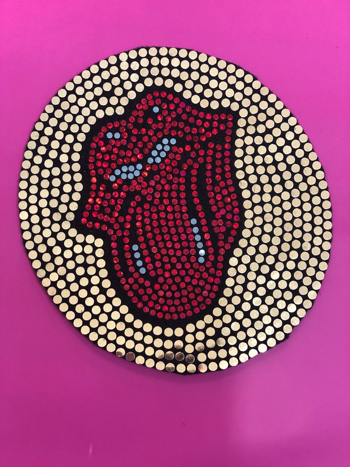 CIRCLE TONGUE BLING PATCH