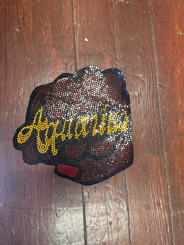 AQUARIUS FIST PATCH