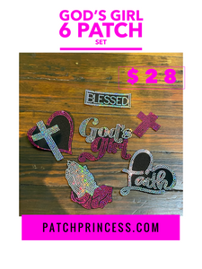 GOD’S GIRLS 6 PATCH SET