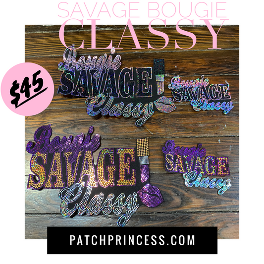 SAVAGE BOUGIE CLASSY 4 SET BLING PATCH