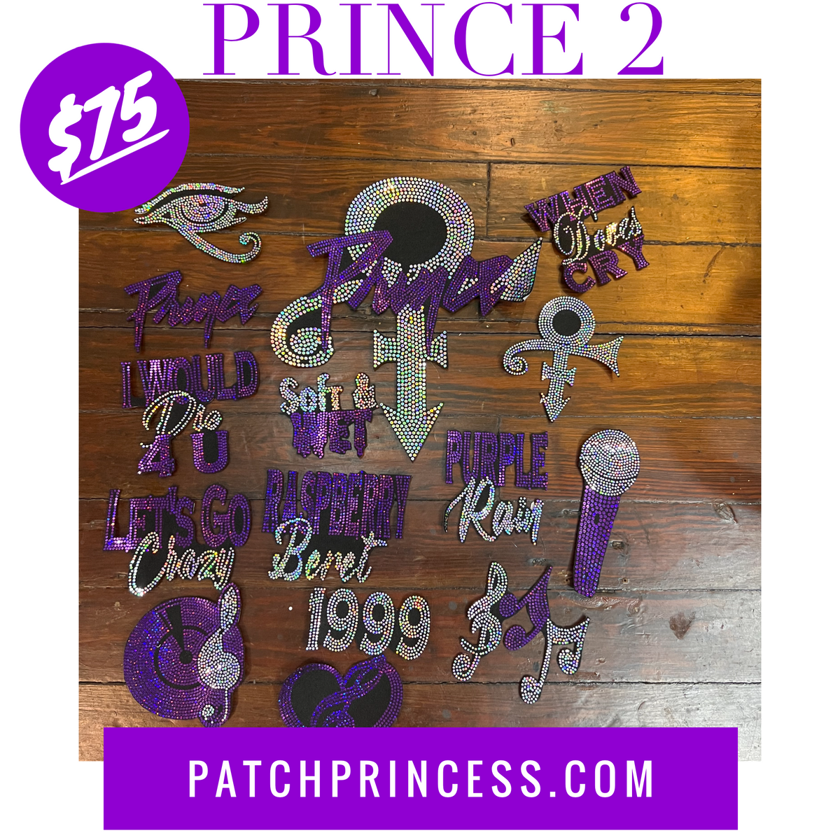 PRINCE 2 JACKET BAG 15 PATCH SET – PATCH PRINCESS
