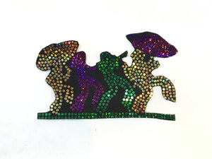 MARDI GRAS JAZZ BAND BLING PATCH