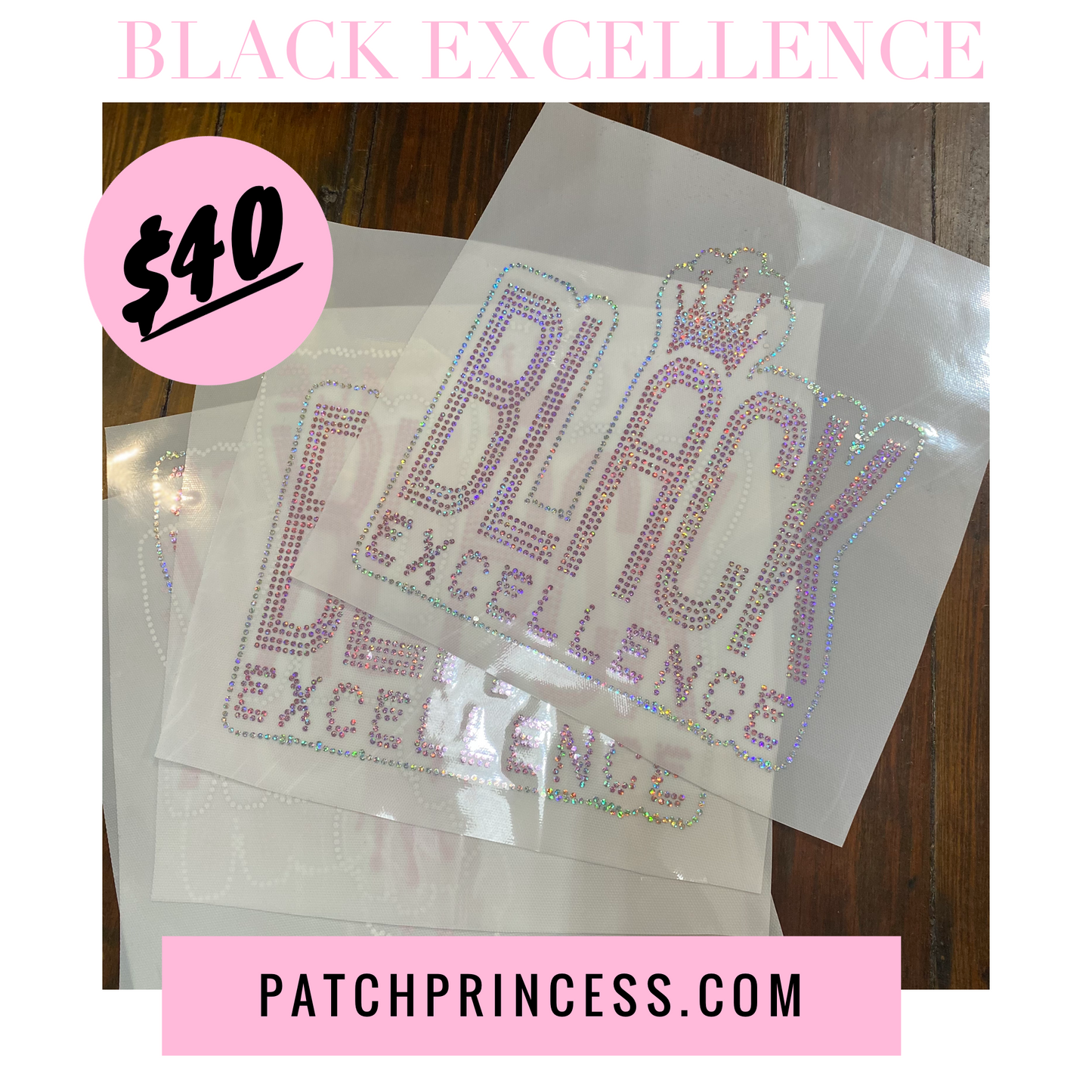 BLACK EXCELLENCE  BLING TRANSFERS