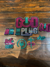 Load image into Gallery viewer, GOD IS THE PLUG JACKET BAG 15 PATCH SET