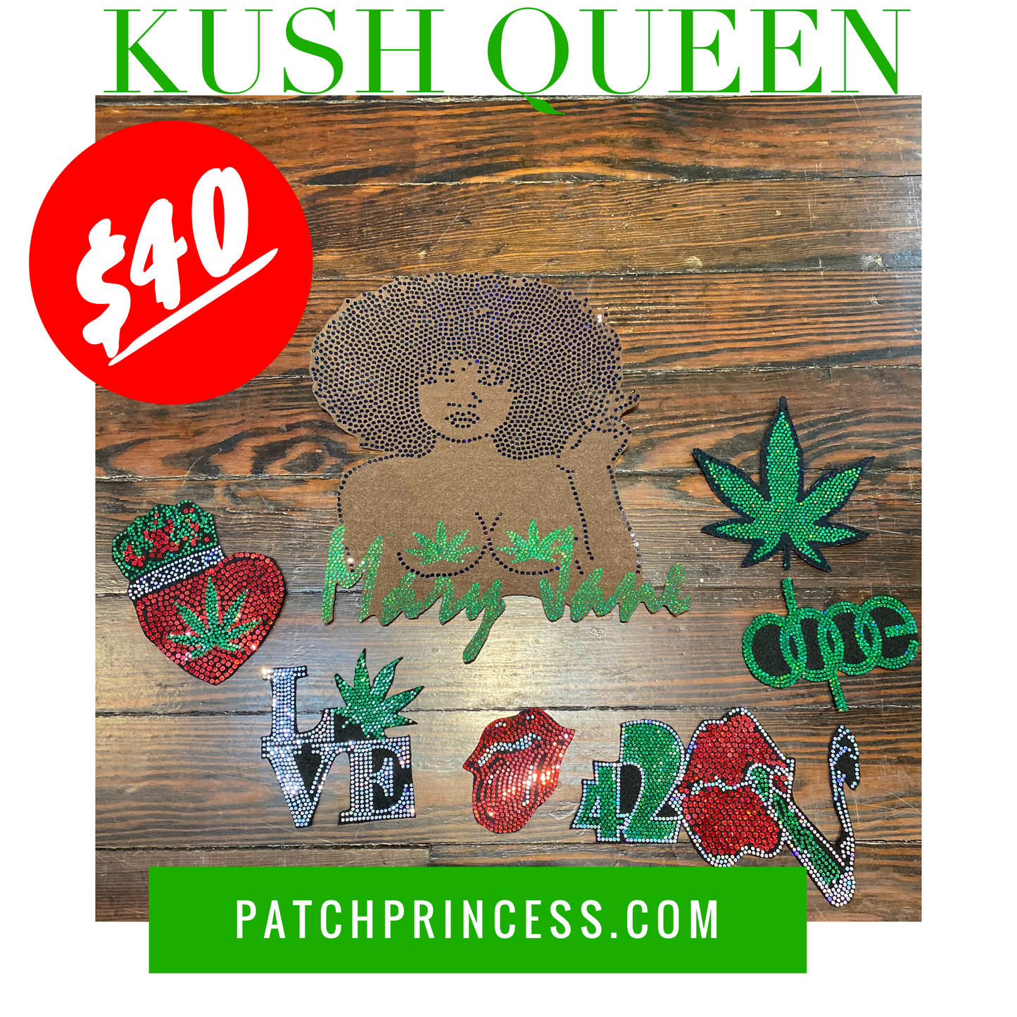 KUSH QUEEN PATCH SET