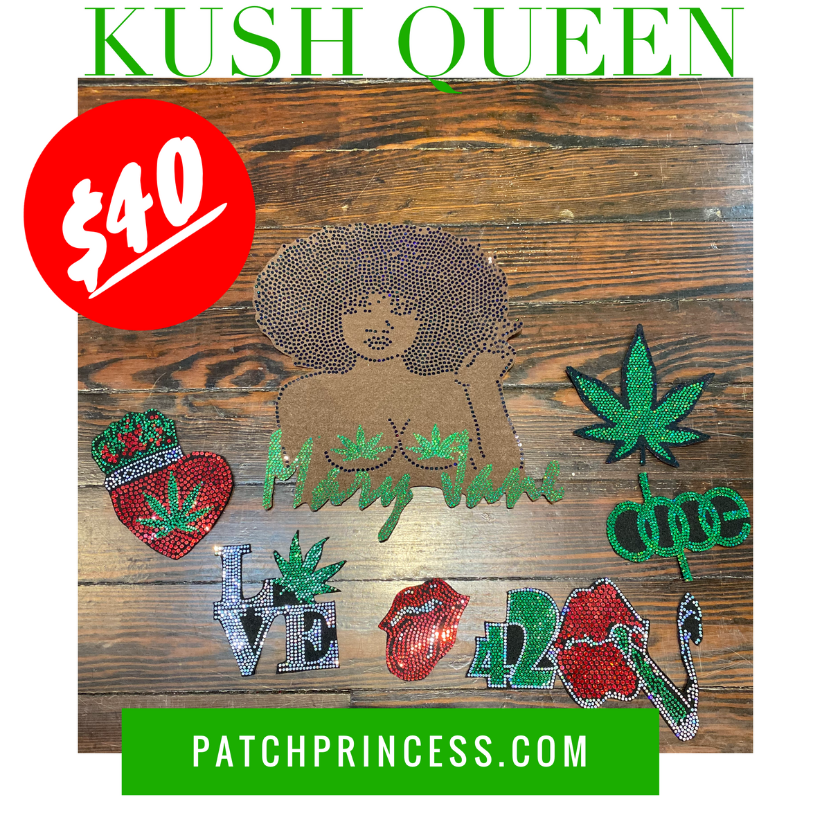 KUSH QUEEN PATCH SET – PATCH PRINCESS